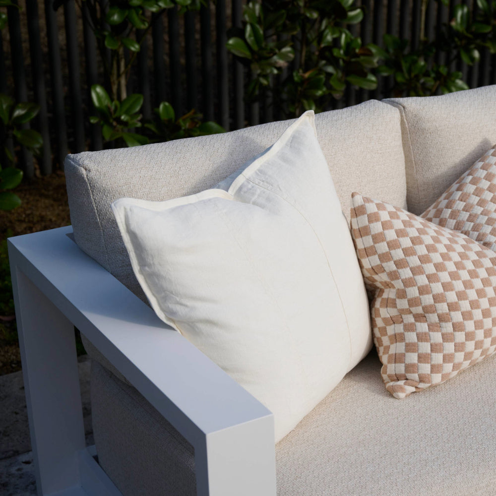 Luca® Linen Outdoor Cushion - Off White