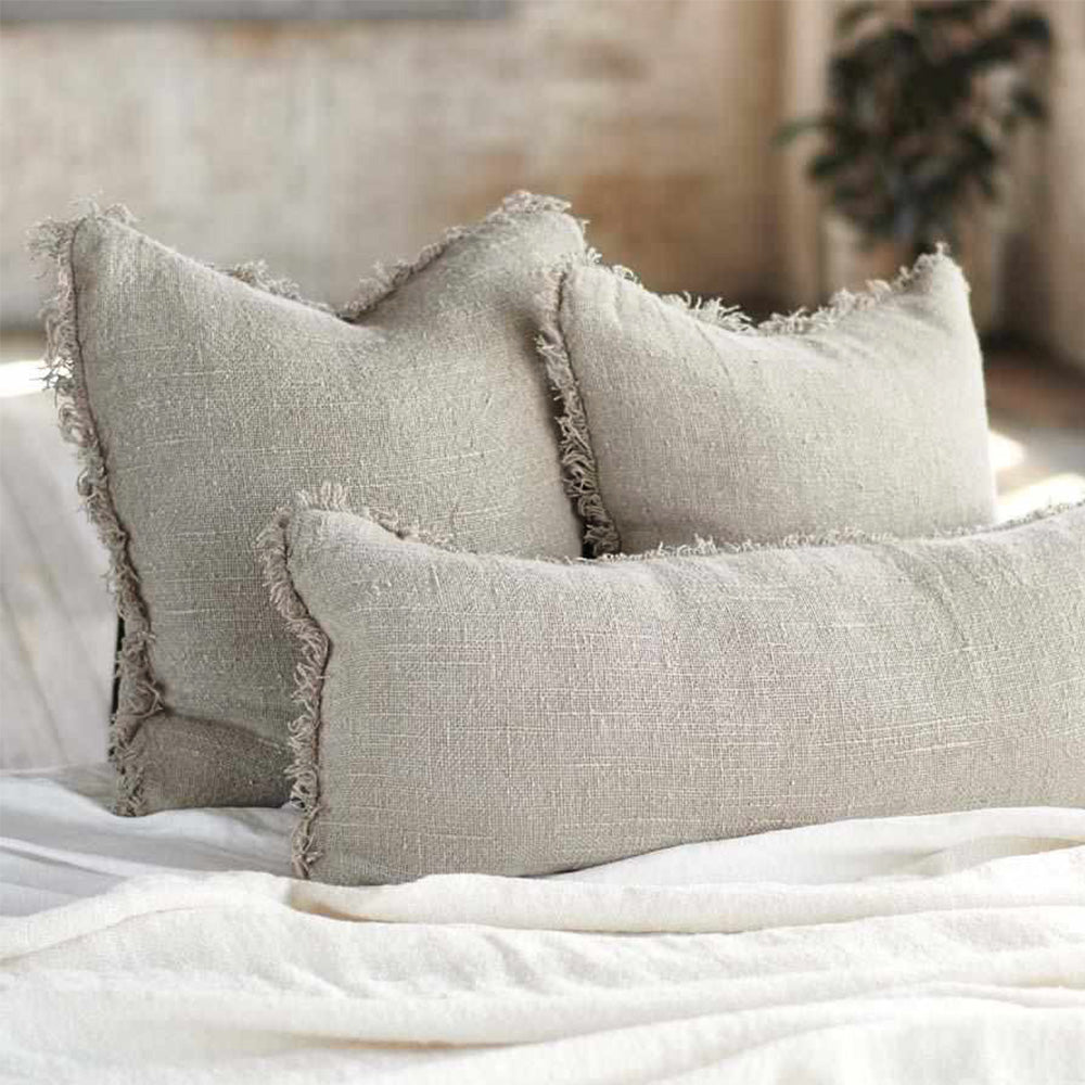 Natural Bedouin Linen Long Lumbar Eadie Lifestyle