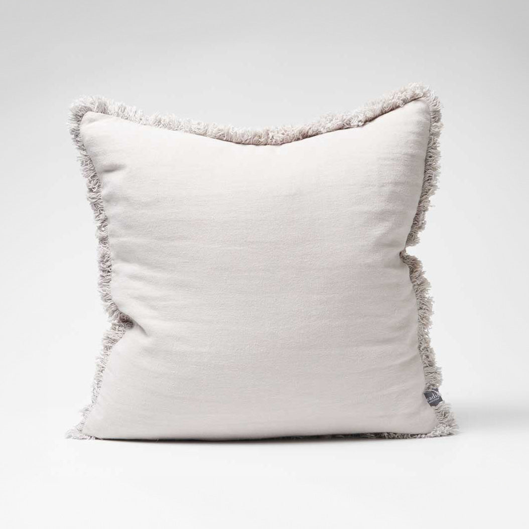 Luca® Boho Linen Cushion - Silver Grey