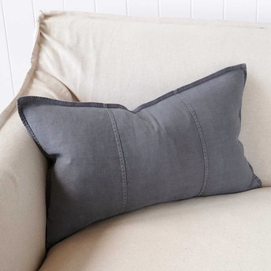 Luca® Linen Cushion - Slate