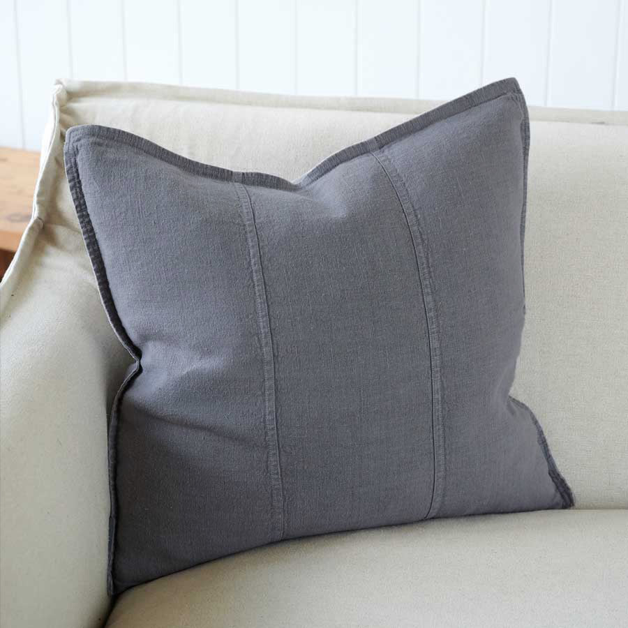 Luca® Linen Cushion - Slate