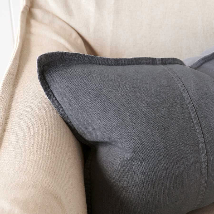 Luca® Linen Cushion - Slate