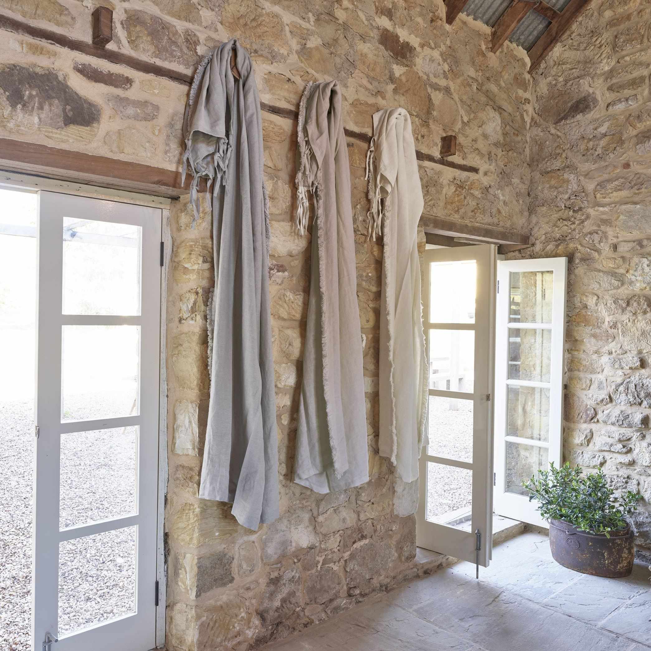 Luca® Boho Linen Curtain - Natural