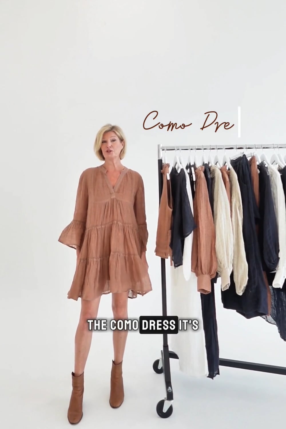Como Linen Dress - Clay - Eadie Lifestyle