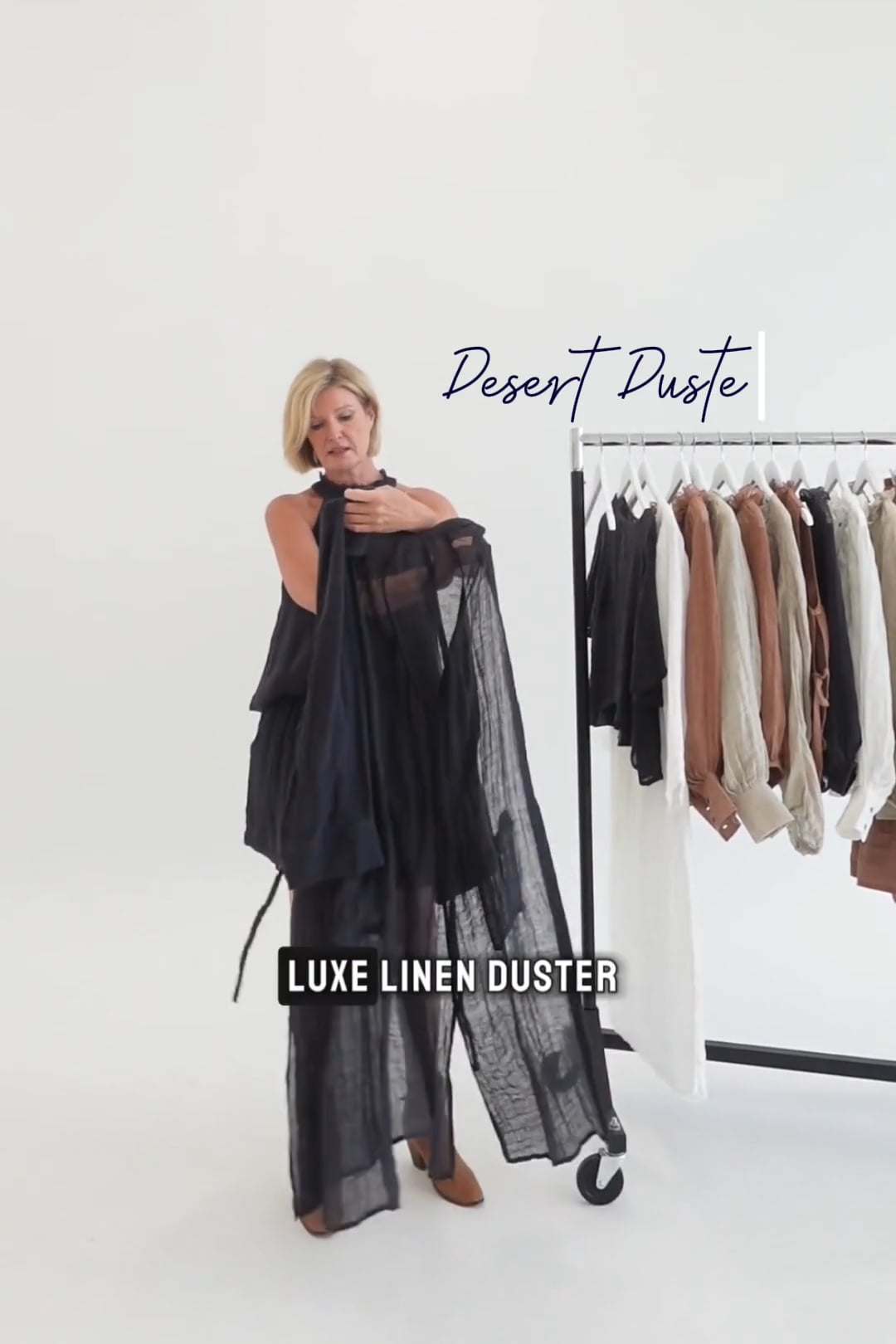 Desert Linen Duster - Clay - Eadie Lifestyle