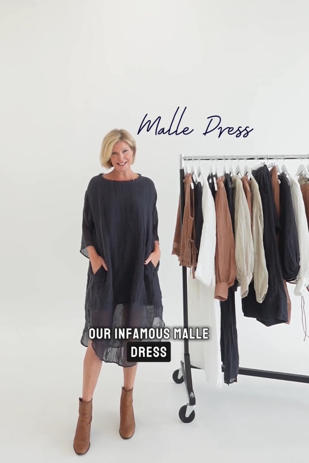 Luxe Malle Linen Dress - Clay - Eadie Lifestyle