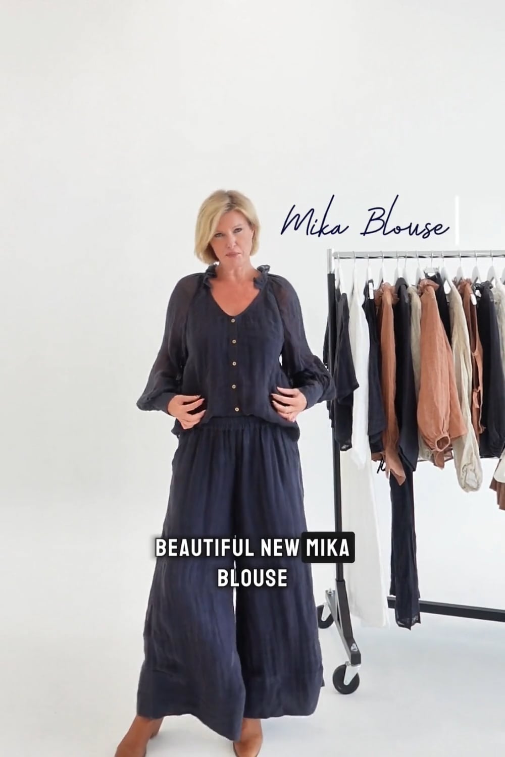 Mika Linen Blouse - Clay - Eadie Lifestyle