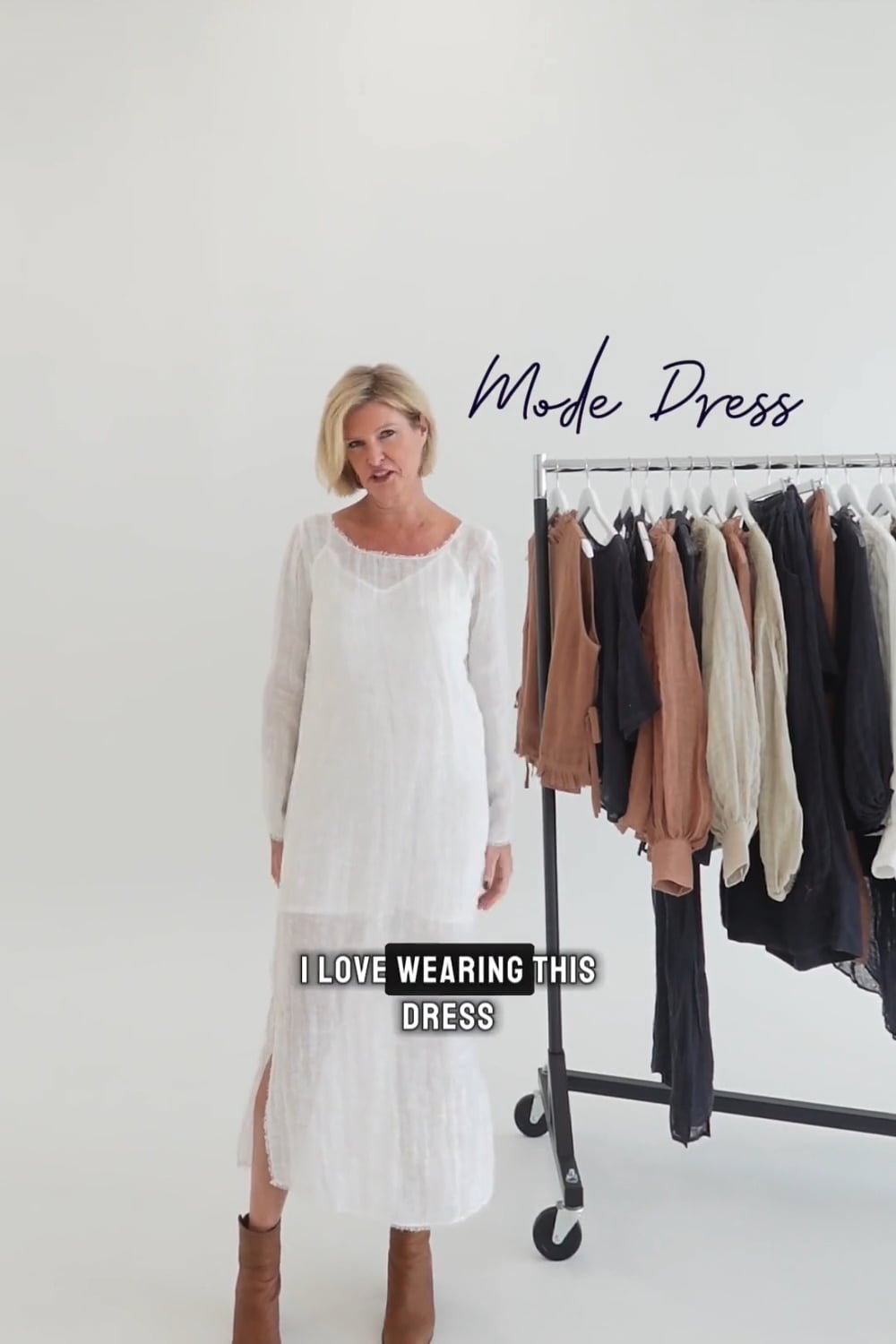 Mode Linen Dress - Clay - Eadie Lifestyle