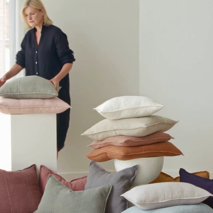Luca® Linen Cushion - Chocolate