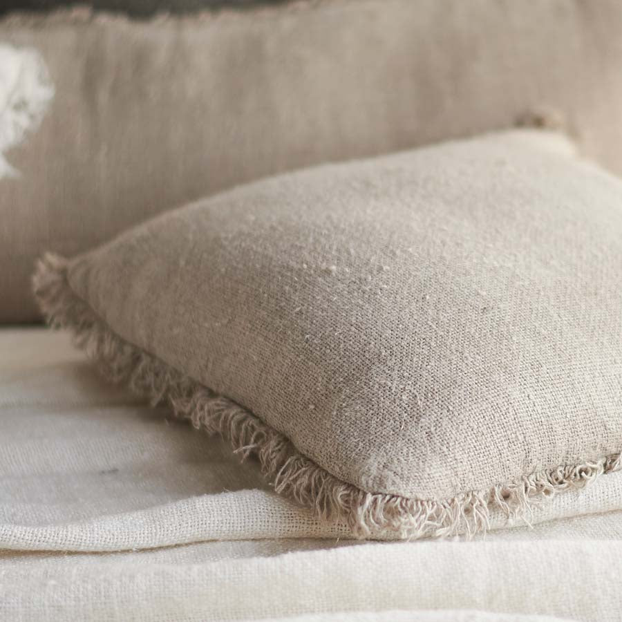 Bedouin Linen Cushion - Natural - Eadie Lifestyle