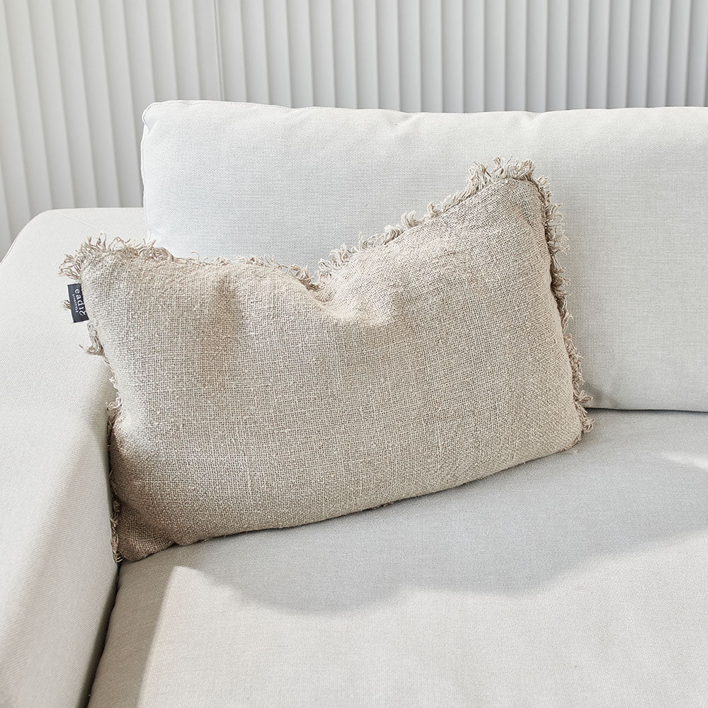 Bedouin Linen Cushion - Natural - Eadie Lifestyle