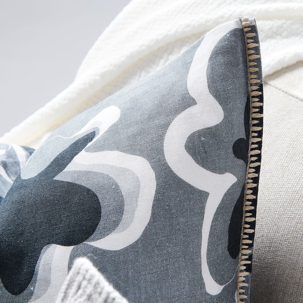 Gidget Black/Slate Cushion - Eadie Lifestyle