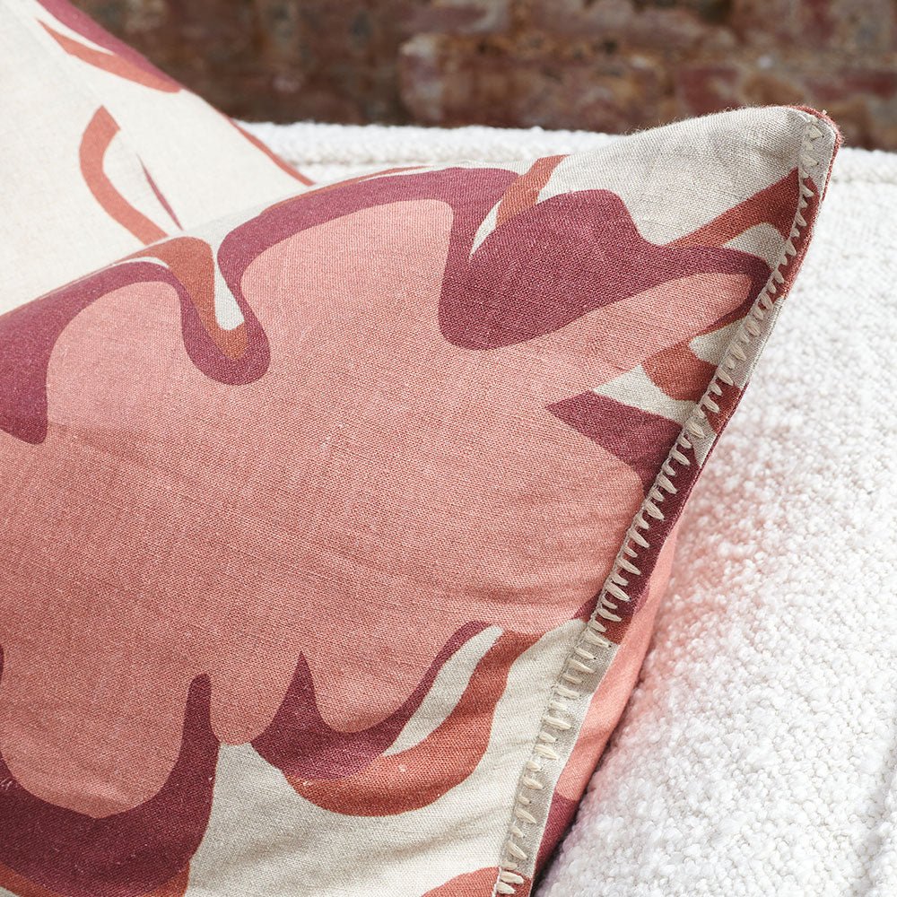 Gidget Natural/Rose Cushion - Eadie Lifestyle