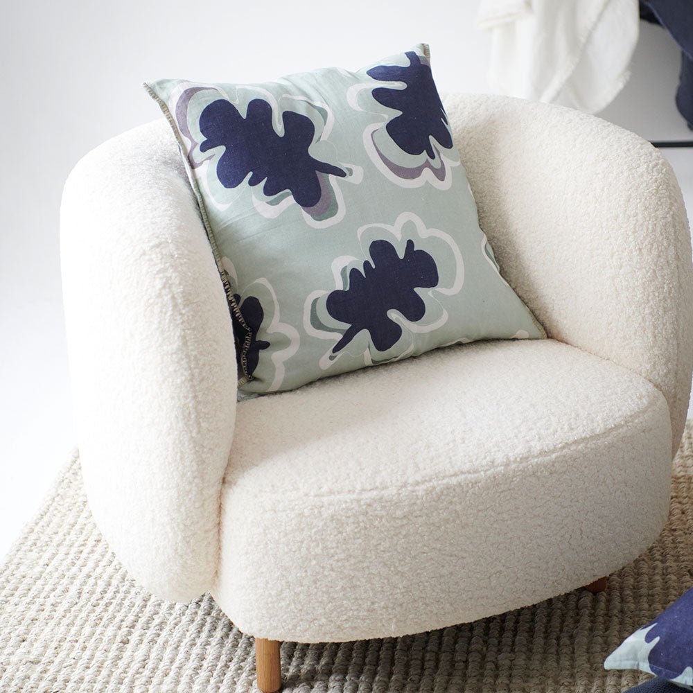 Gidget Sea mist/Navy Cushion - Eadie Lifestyle