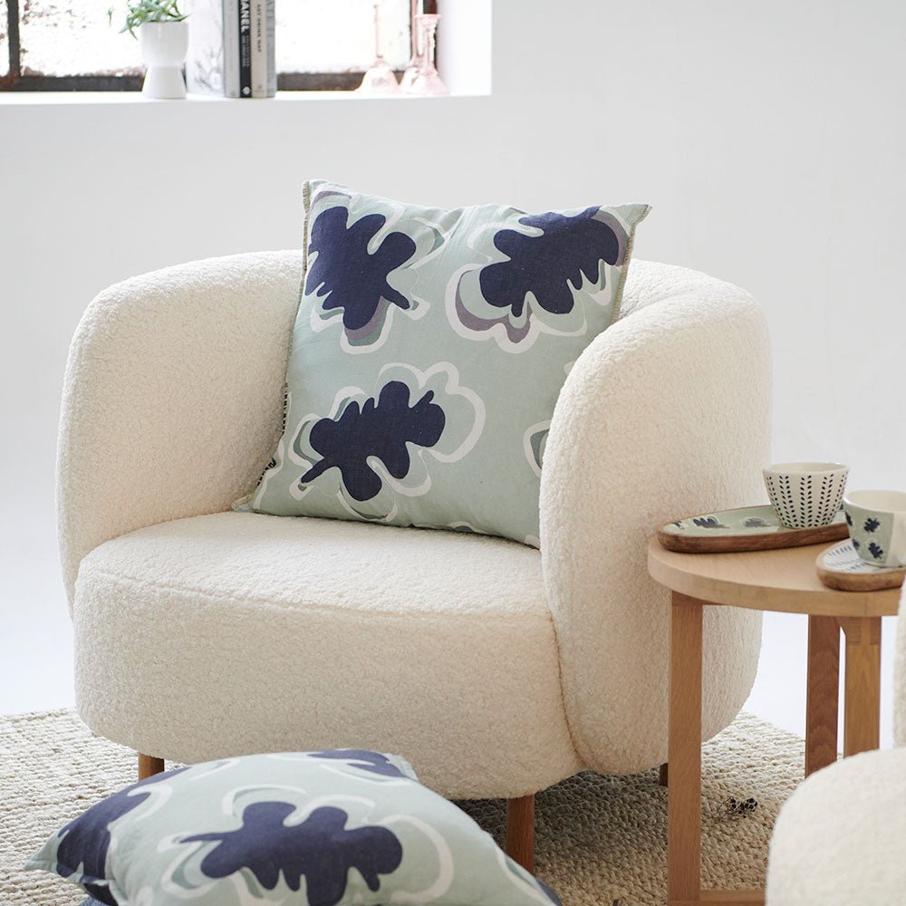 Gidget Sea mist/Navy Cushion - Eadie Lifestyle