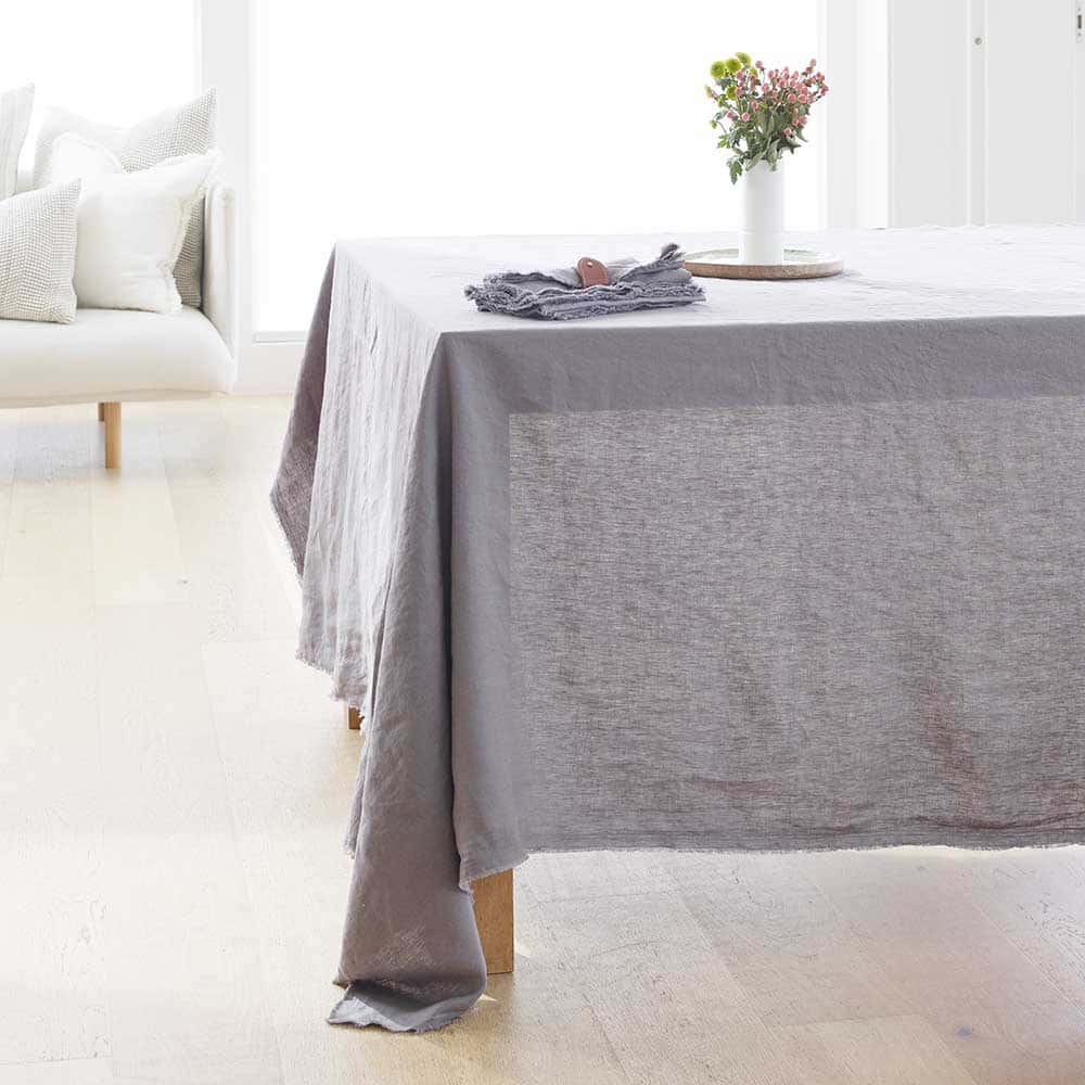 Linen Tablecloth - Slate - Eadie Lifestyle