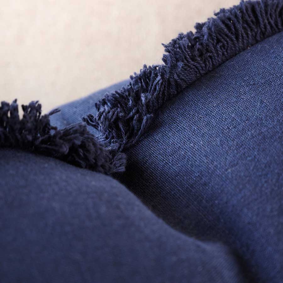 Luca® Boho Linen Cushion - Navy - Eadie Lifestyle