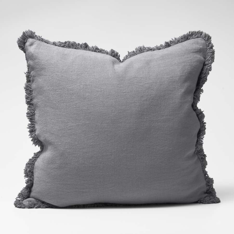 Luca® Boho Linen Cushion - Slate - Eadie Lifestyle