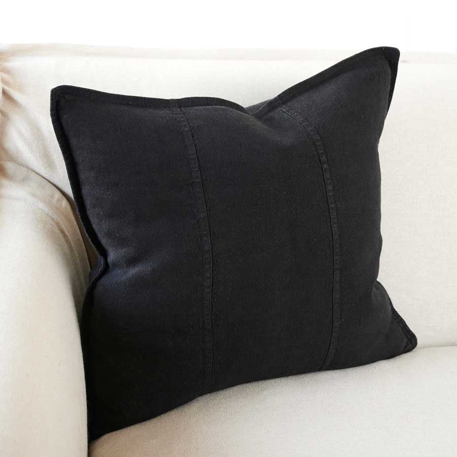 Luca® Linen Cushion - Black - Eadie Lifestyle