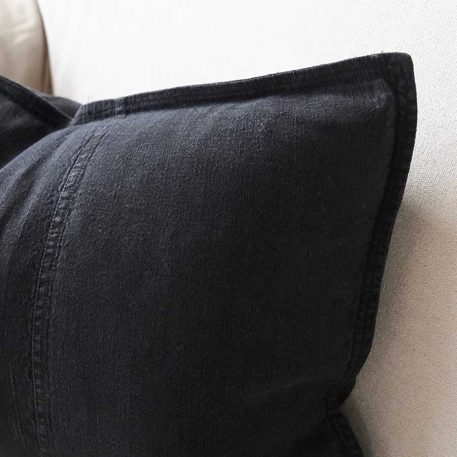 Luca® Linen Cushion - Black - Eadie Lifestyle