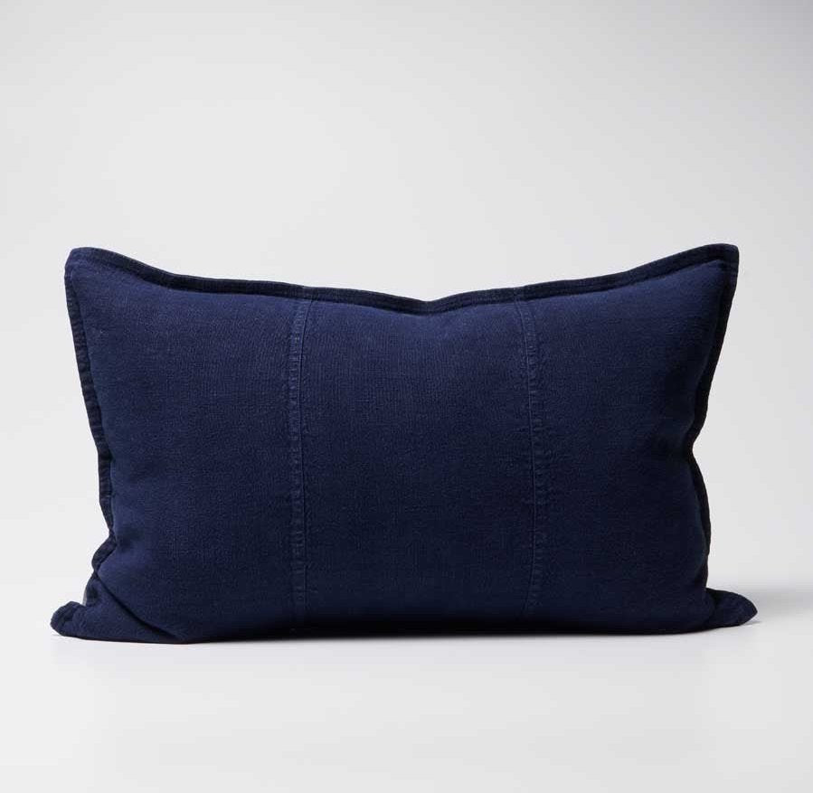 Luca® Linen Outdoor Cushion - Navy - Eadie Lifestyle