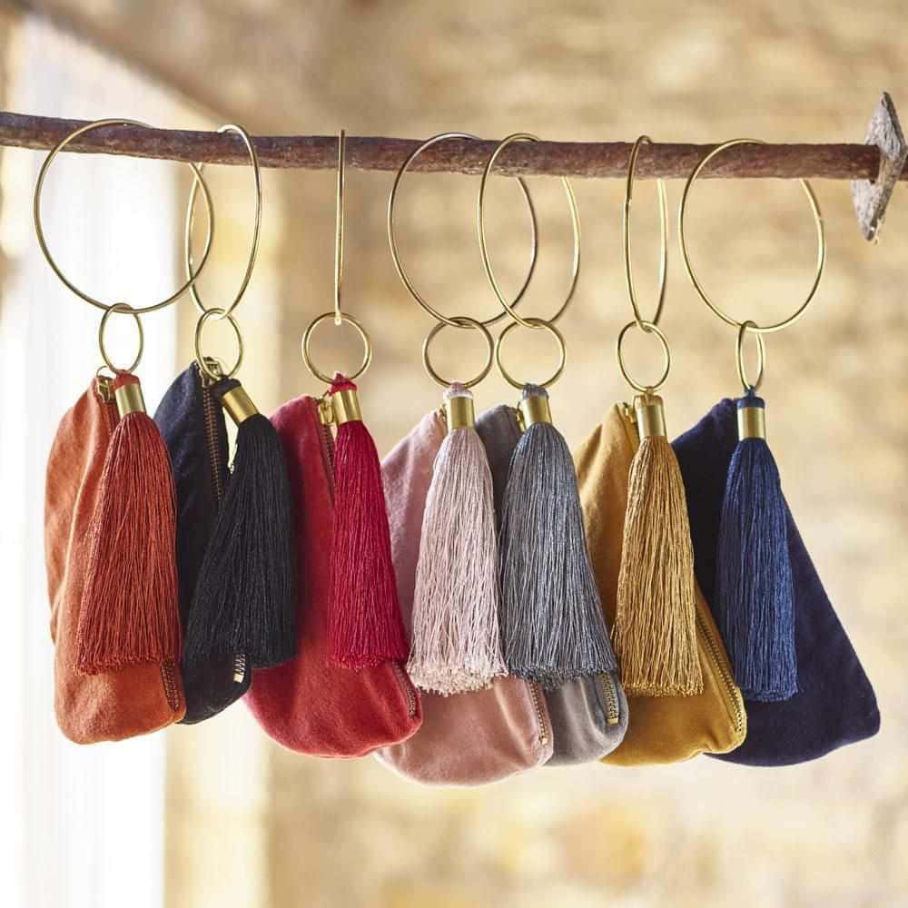 Lynette Velvet Bangle Purse - Slate - Eadie Lifestyle
