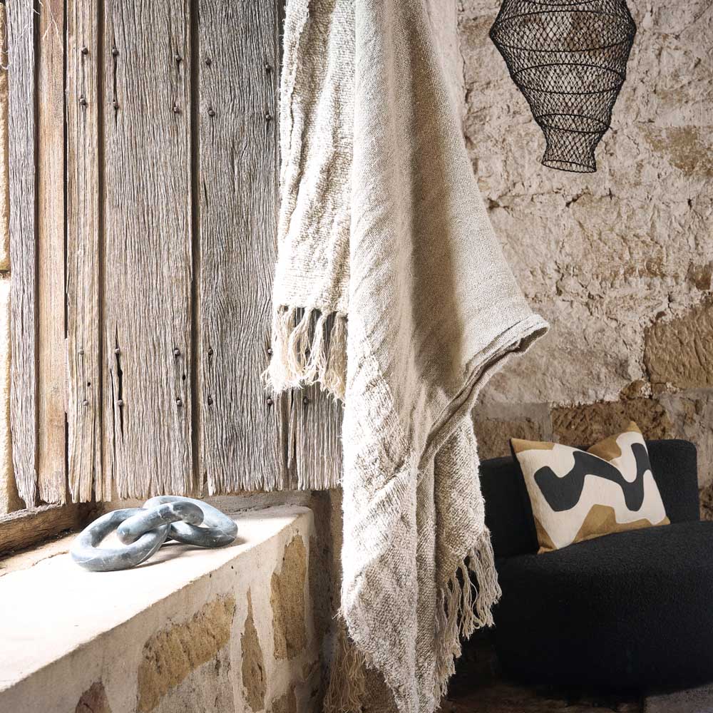 Raffine Linen Throw - Eadie Lifestyle