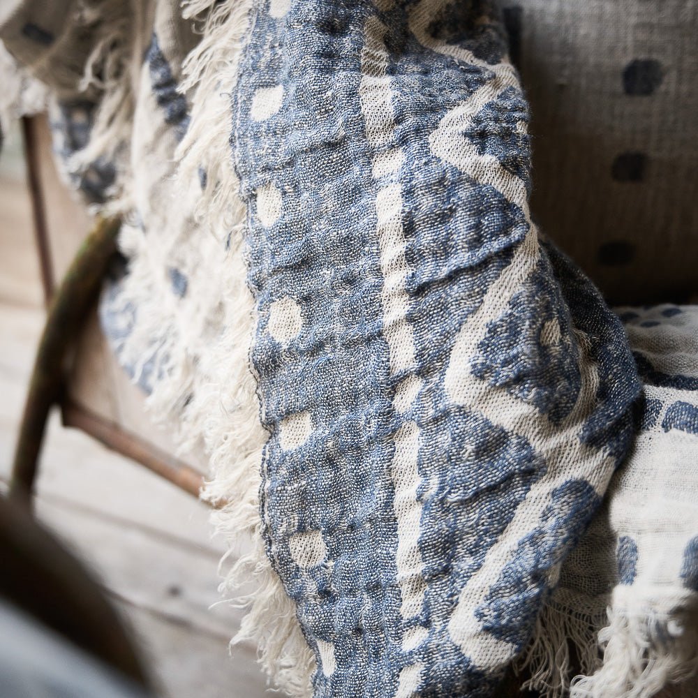 Senza Reversible Throw - Soft Ink/Navy - Eadie Lifestyle