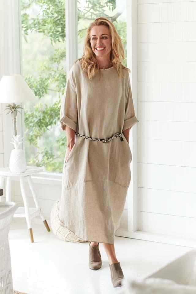 Malle Natural Linen Dress | Eadie Lifestyle Malle Natural Linen Dress | Eadie Lifestyle