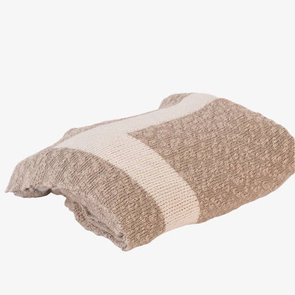Zen Throw - Natural with Off White Border