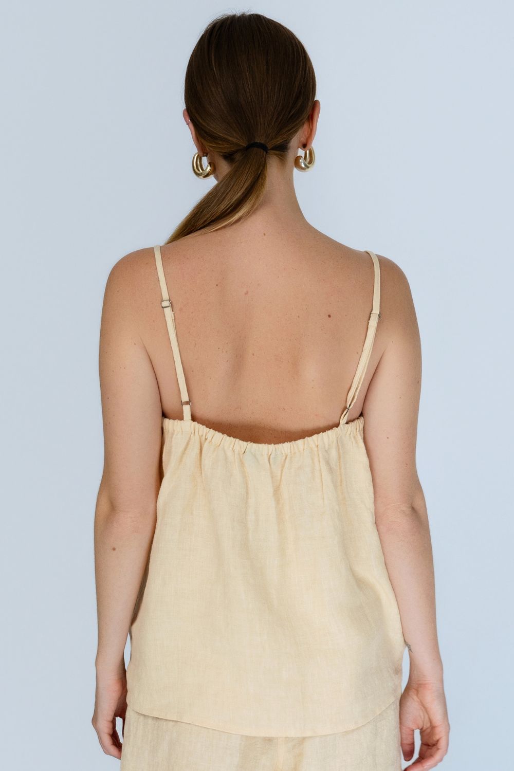 Fundamental Linen Cami - Soft Butter