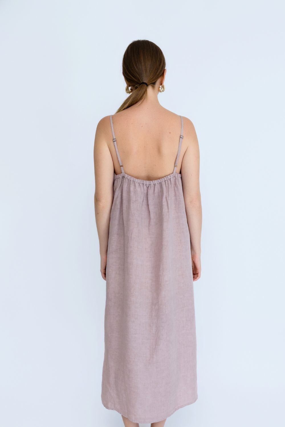 Fundamental Linen Midi - Lilac
