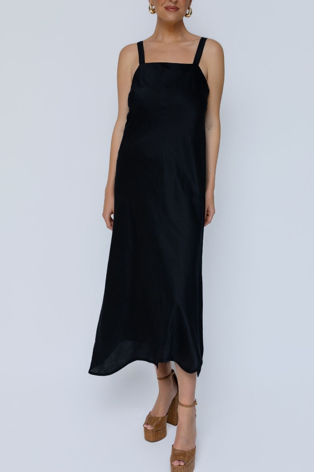 Sylvie Midi Dress - Black