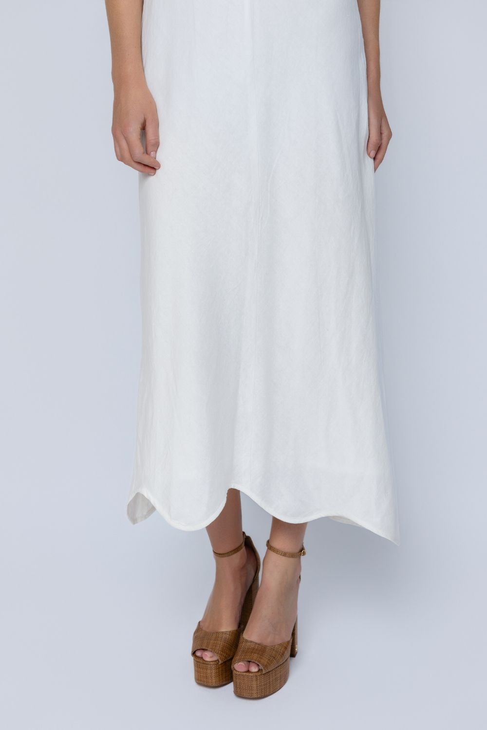 Sylvie Midi Dress - Ivory