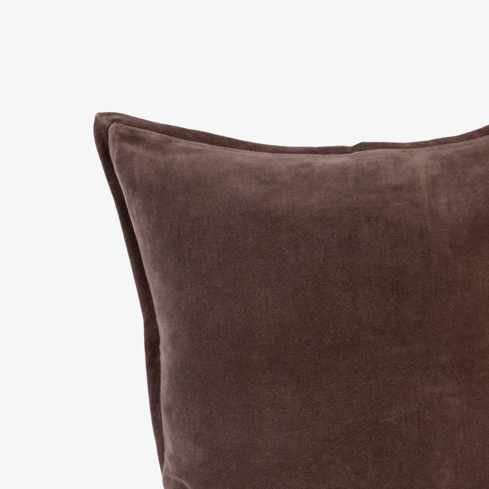 Brown pillow on a white background