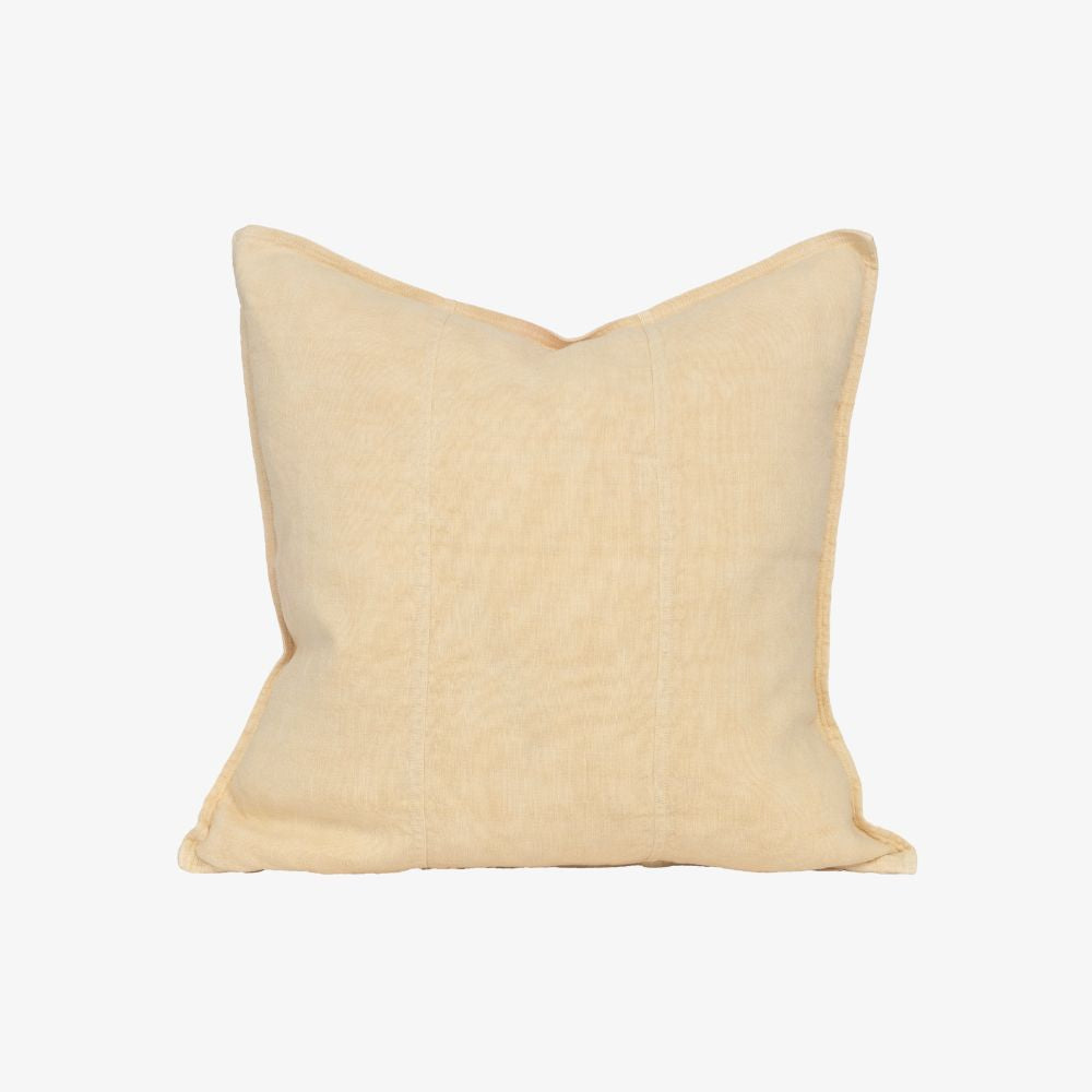 Luca Linen Cushion - Soft Butter