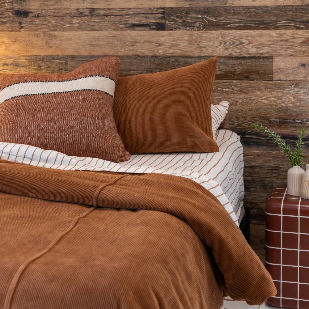 Hudson Pillowcase Set - Nutmeg