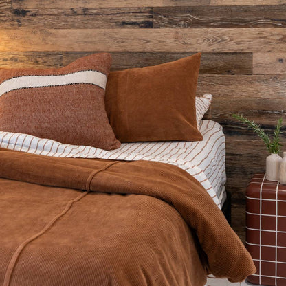 Hudson Pillowcase Set - Nutmeg
