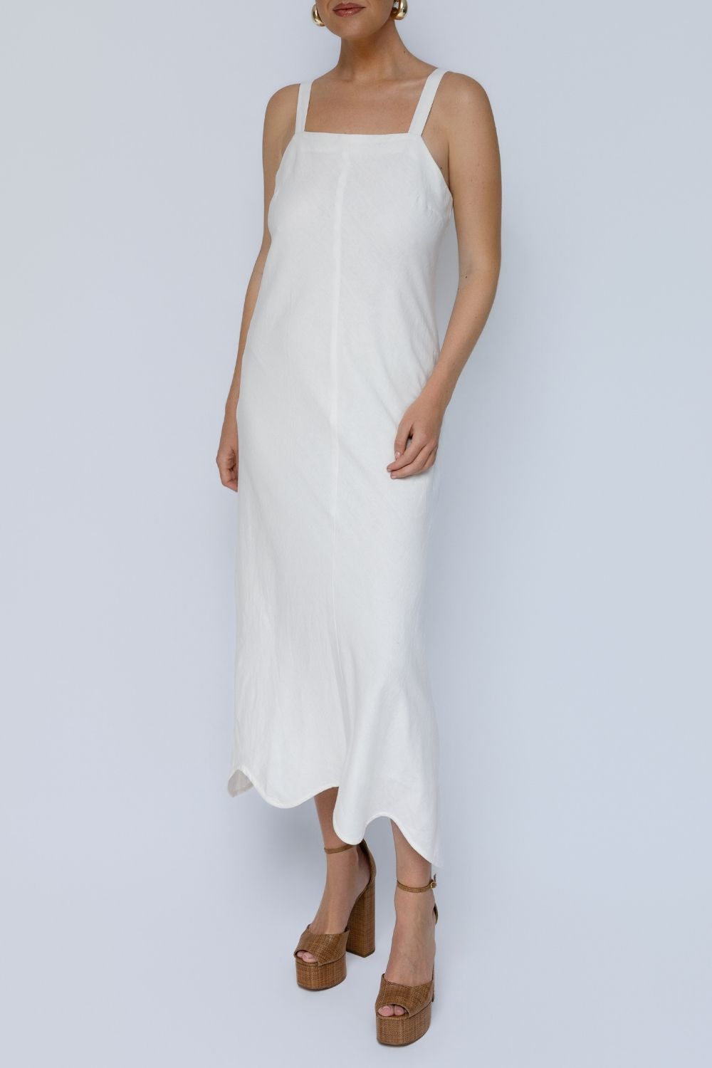 Sylvie Midi Dress - Ivory