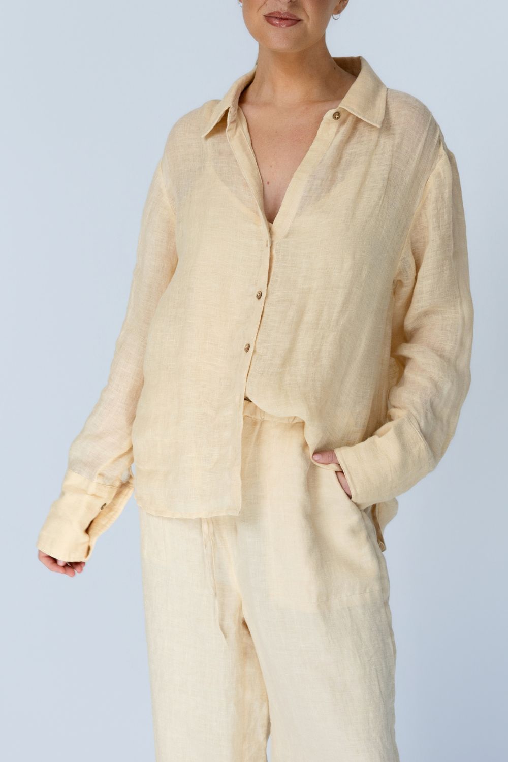 Bisous Shirt - Soft Butter