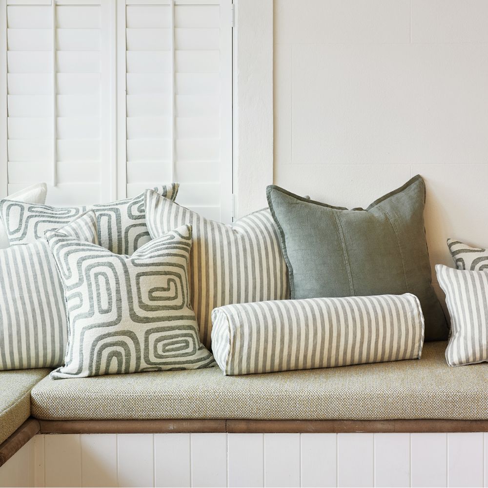 Drift Bolster - White/Pistachio