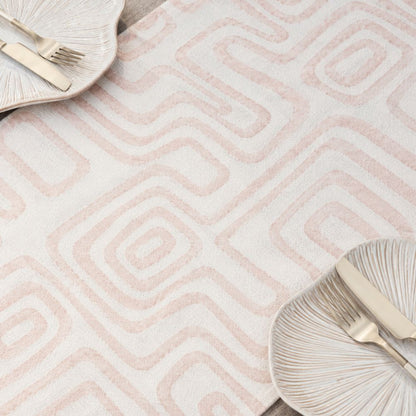 Wander Table Runner - White/Soft Musk