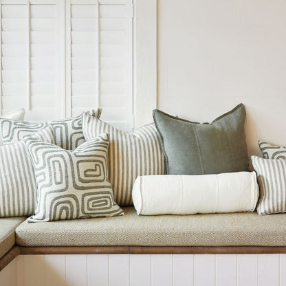 Luca Linen Bolster - Off White