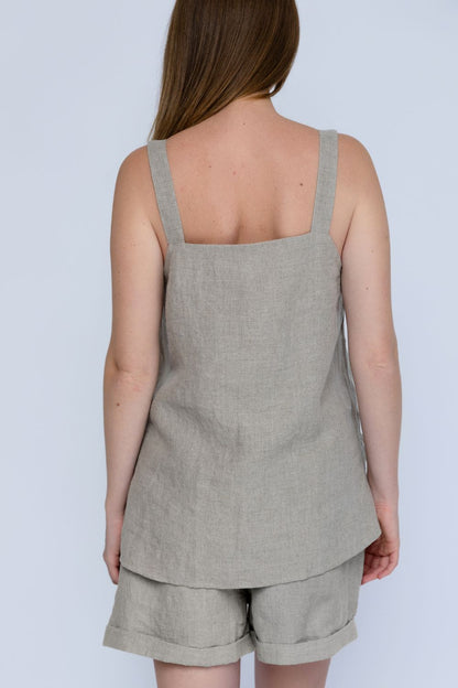 Clementine Linen Shorts - Natural