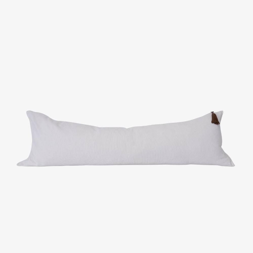 White body pillow on a white background