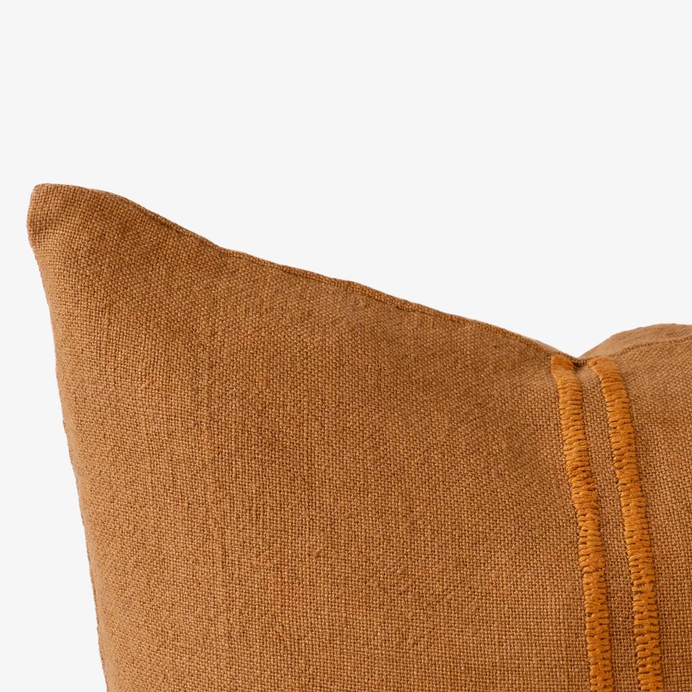 Orion Linen Cushion - Mustard/Mustard