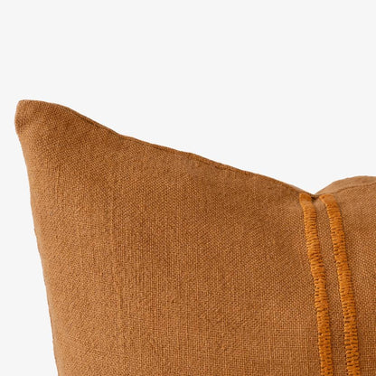 Orion Linen Cushion - Mustard/Mustard