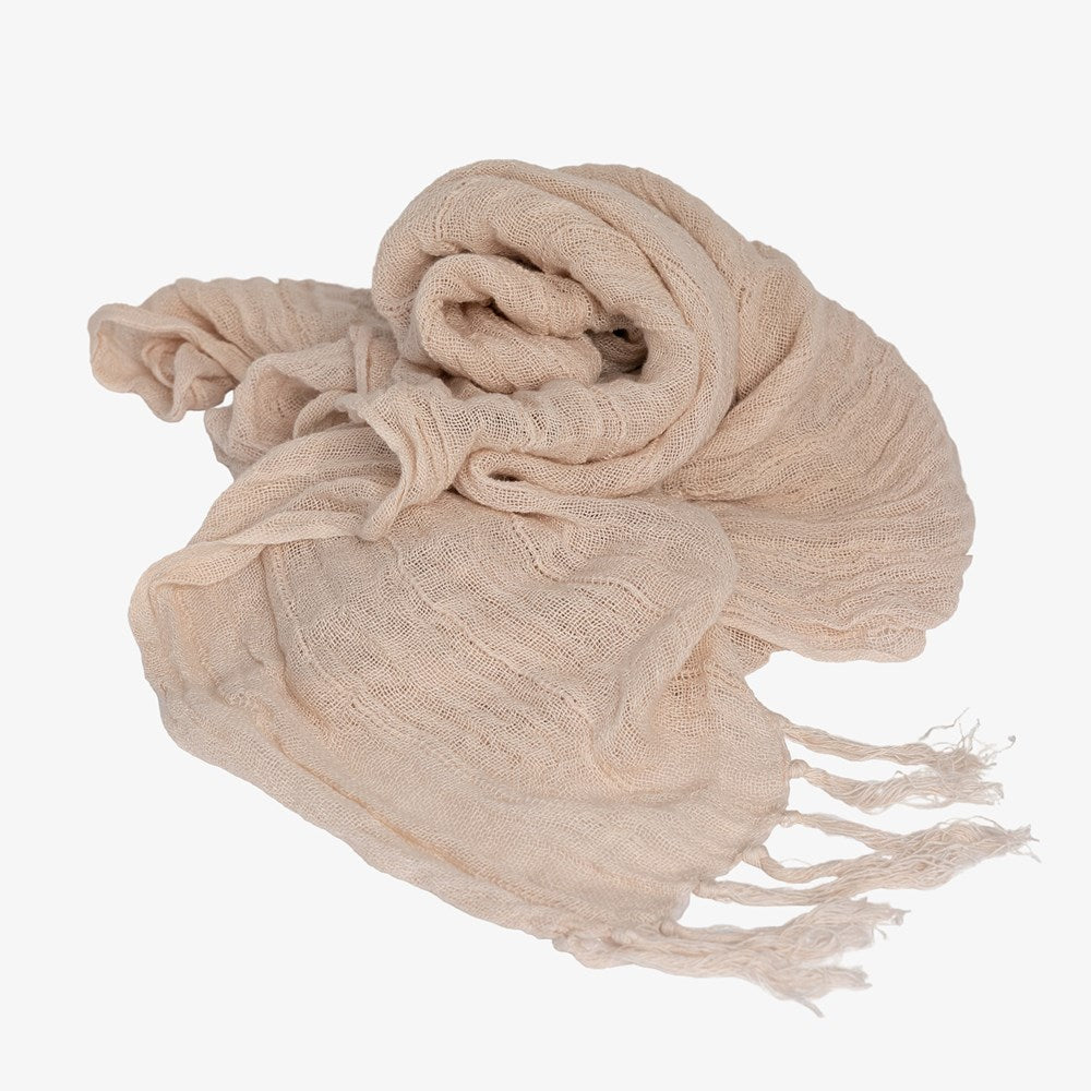 Aira Linen Throw - Soft Musk