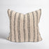 Beige Linen Cushion with Black Stripes by Eadie Lifestyle