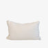 White pillow with fringe detail